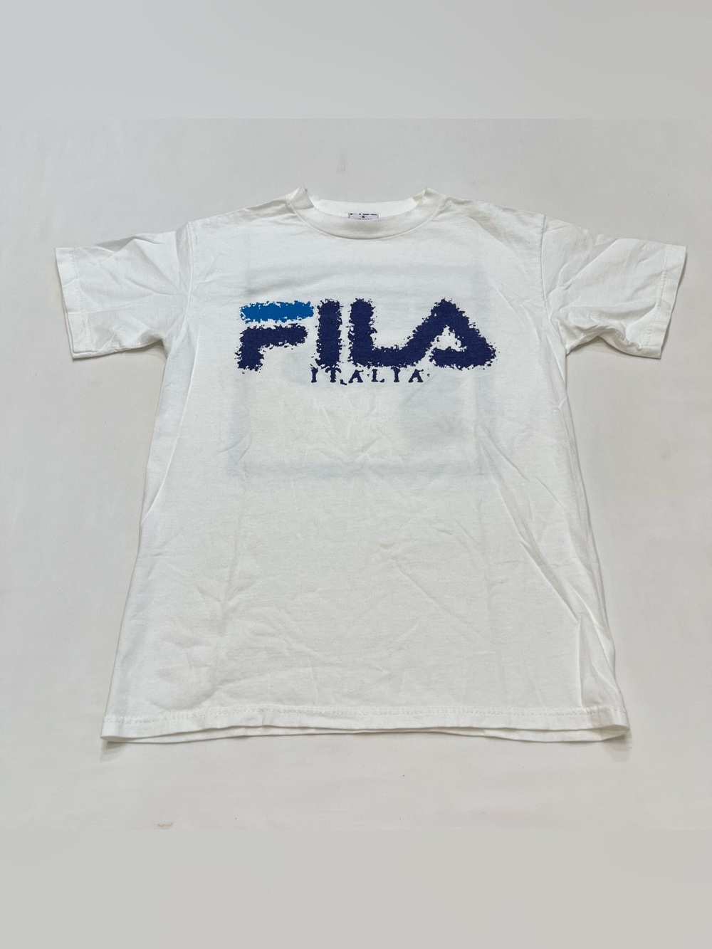 Vintage FILA Italia Front/Back Graphic T Shirt Sz Small Short Sleeve 1990s